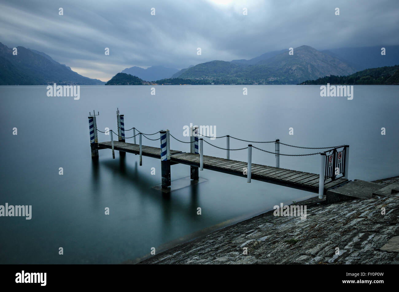 Alte hölzerne pier Stockfoto
