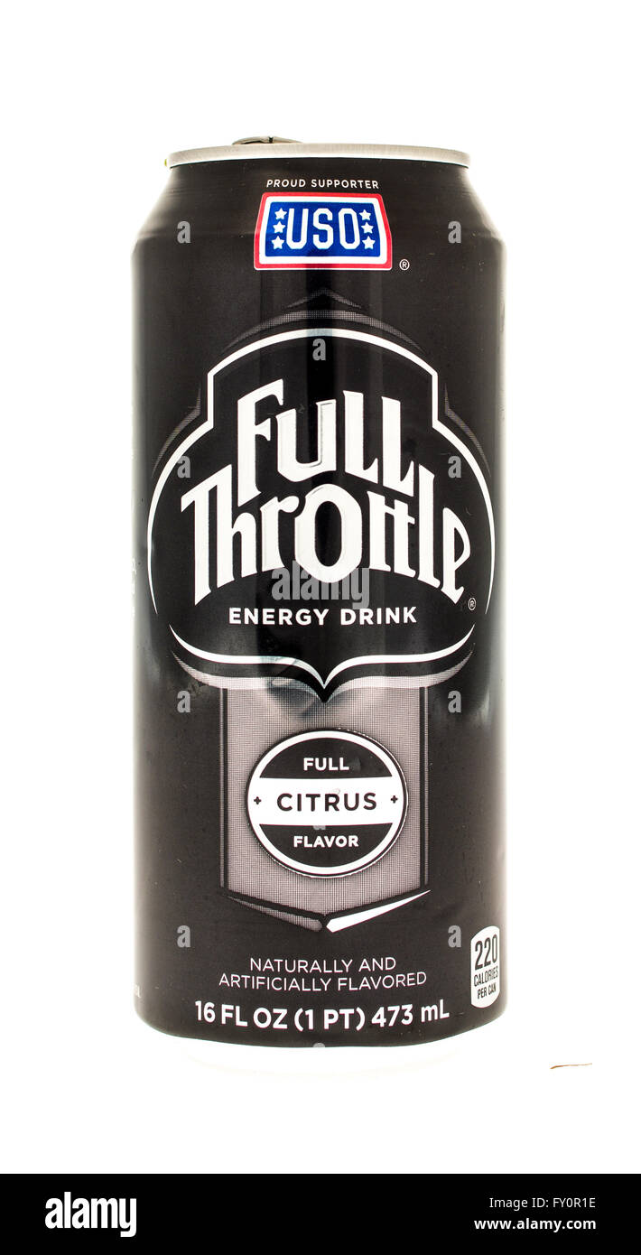 Winneconne, Wisconsin - 5. Juni 2015: Energy-Drink kann der Full Throttle Stockfoto