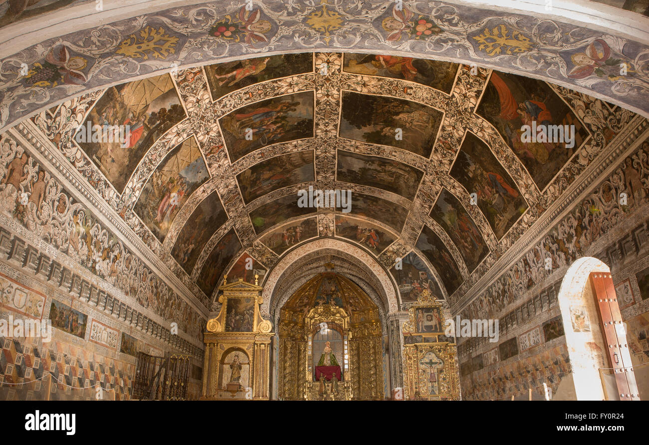 Heiligtum der Muttergottes von Ara, gelegen in den Ausläufern der Sierra Morena, etwa sieben Kilometer von Fuente del Arco, in der S Stockfoto