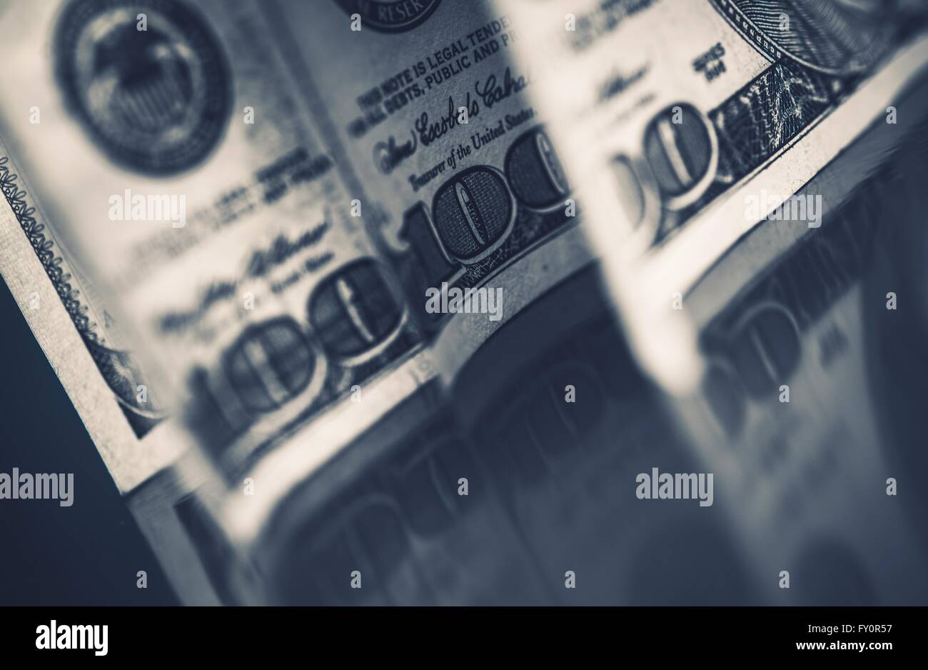 Dollar Cash Money Nahaufnahme. Vereinigte Staaten Dollar. Stockfoto