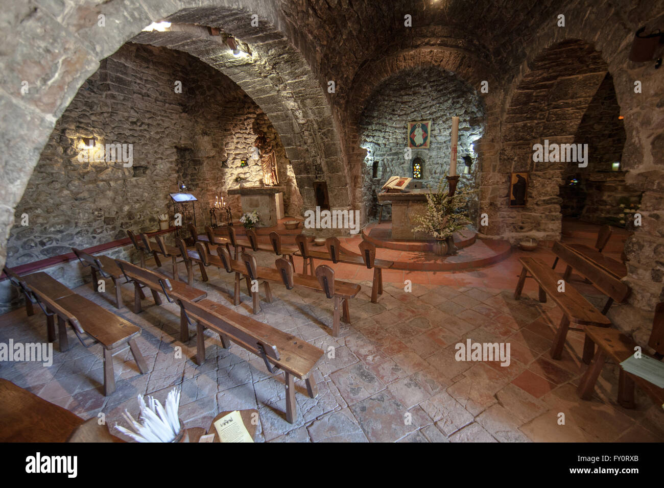 Die Kapelle unserer lieben Frau von Pepiole (Six-Fours-Les-Plages, Var, Frankreich) Stockfoto
