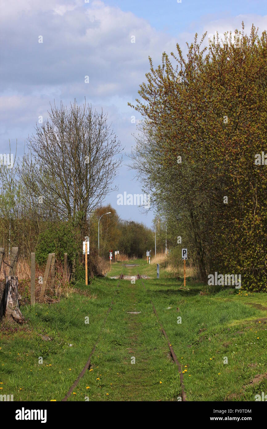 Verlassene Gleise. Stockfoto