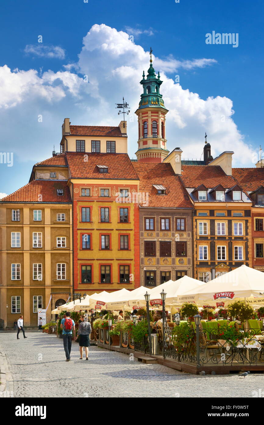 Altstadt in Warschau, Polen, UNESCO Stockfoto