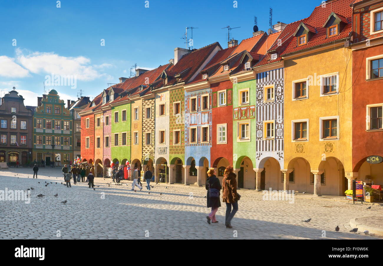 Posen, den alten Marktplatz, Polen, Europa Stockfoto