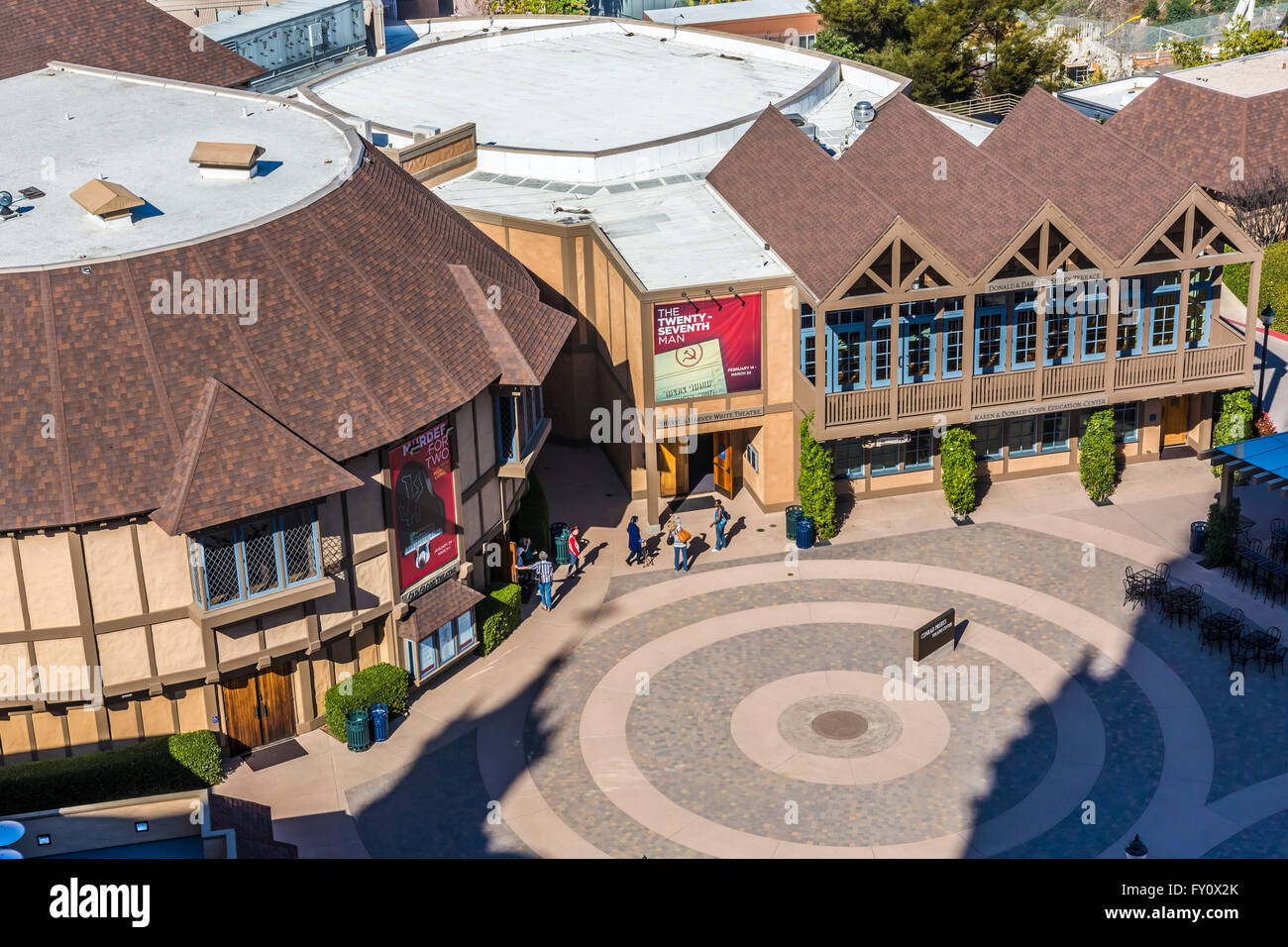 alte Welt-Theater im Balboa Park aus der Caliifornia tower in San Diego Kalifornien uns Stockfoto