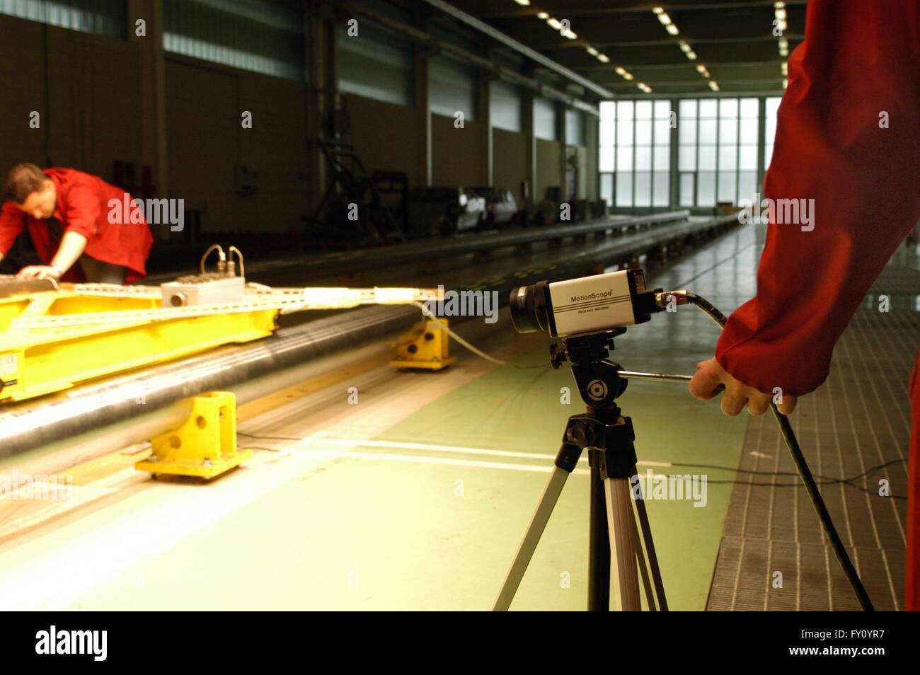 Universität von Mailand - Bovisa (Italien), Fachbereich Maschinenbau, Crash-Test-Labor Stockfoto