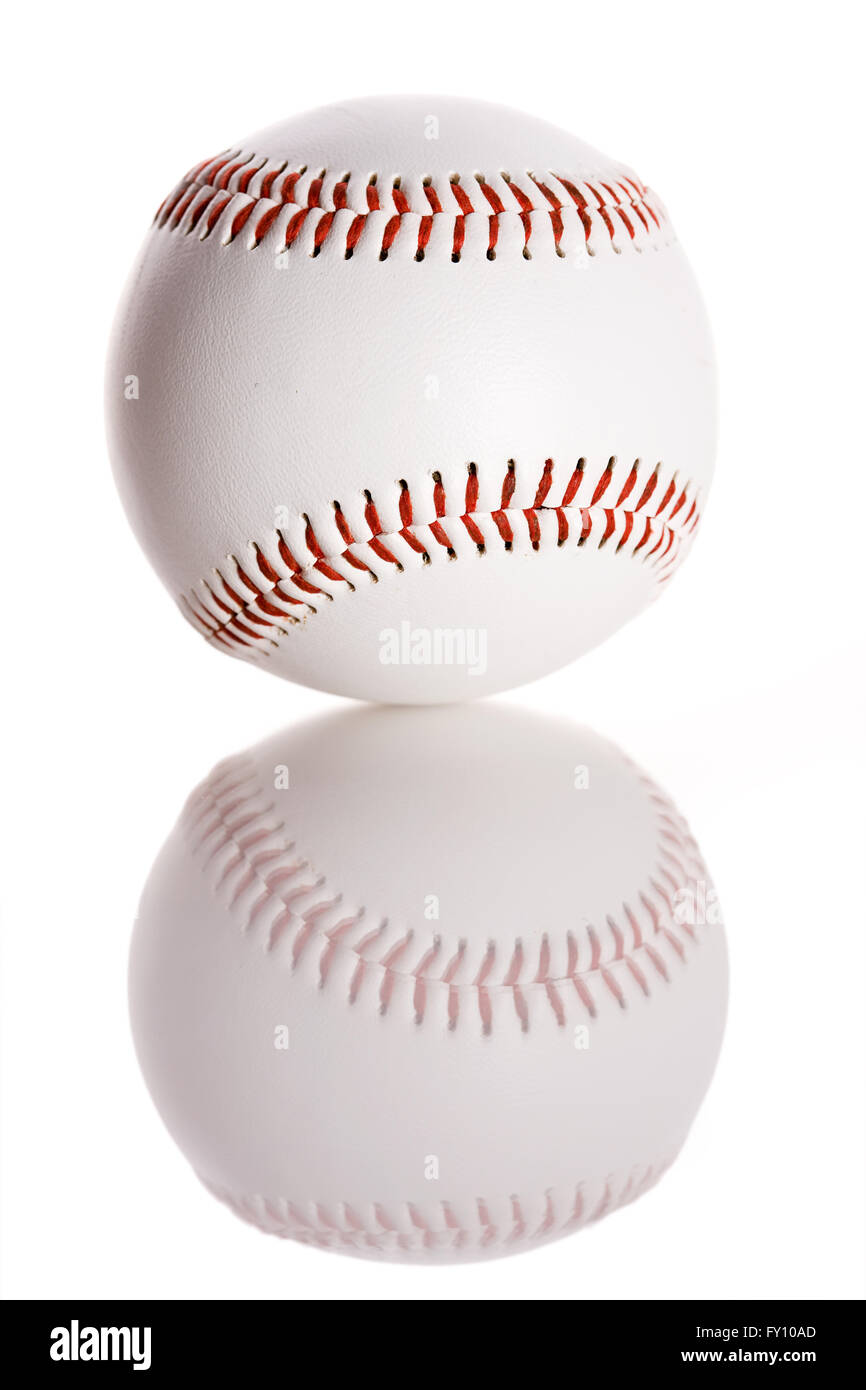 Serie über Baseball.  Mit amerikanischen Flagge isoliert, Baseball-Handschuhe und andere Requisiten. Stockfoto