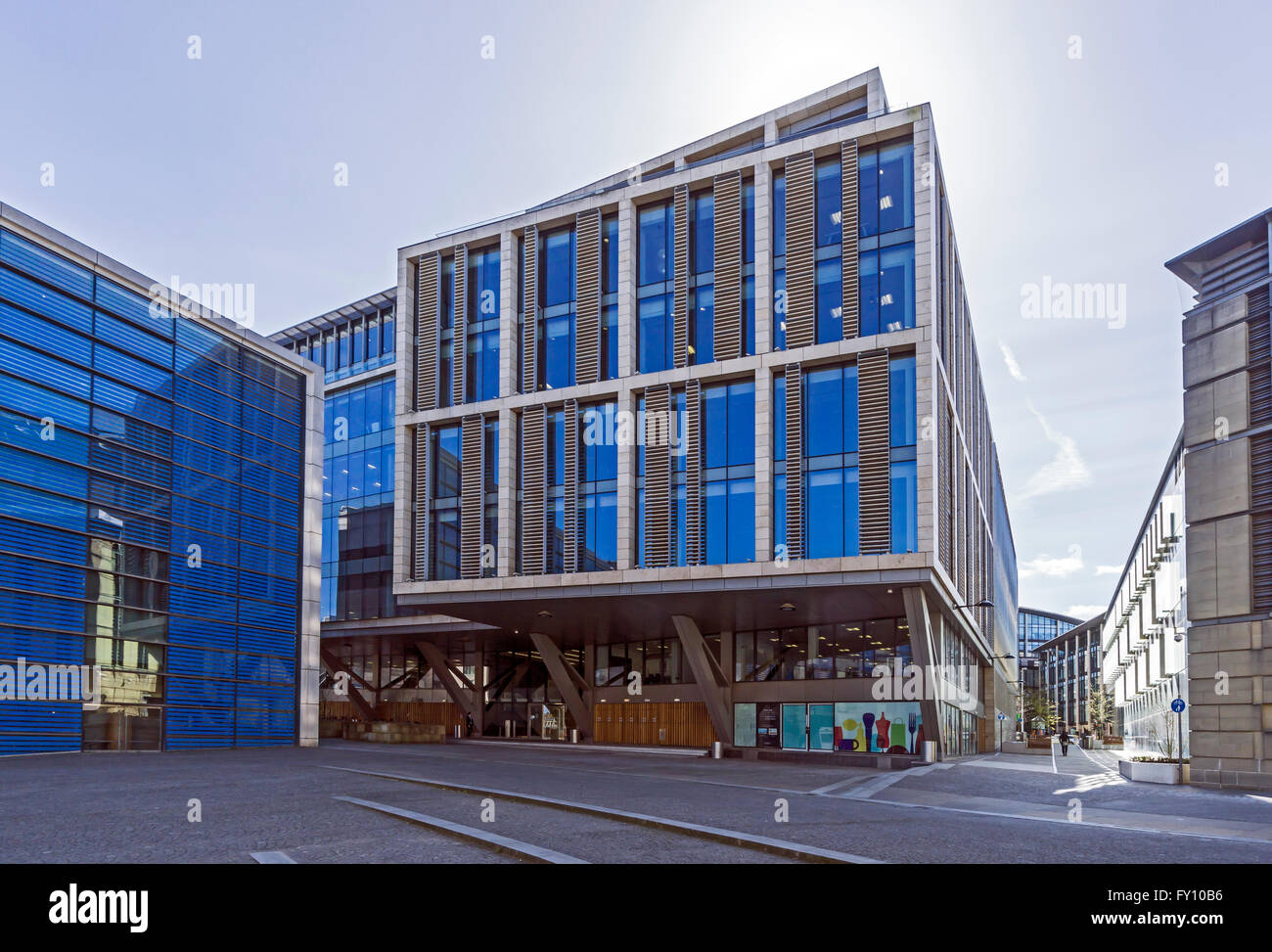 Atrien ein Bürogebäude in Conference Square Morrison Street in Edinburgh, Schottland Stockfoto