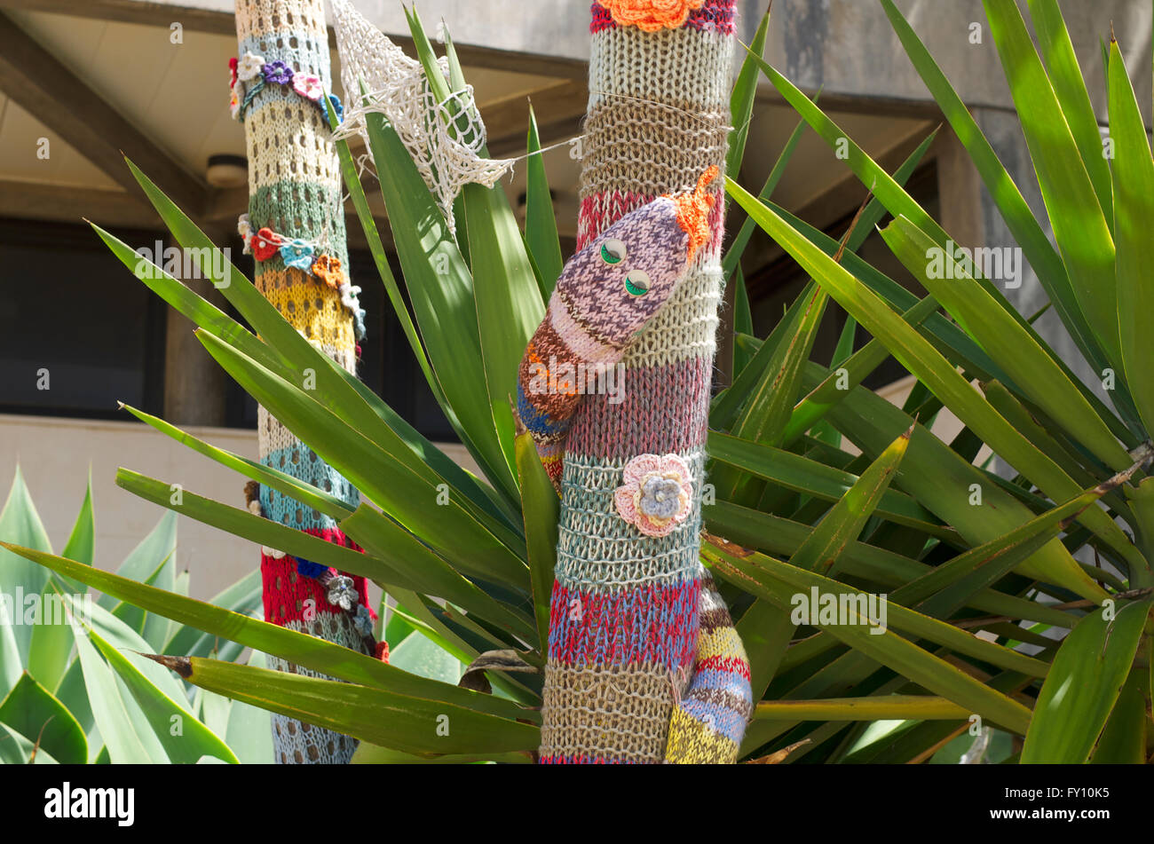 Gestrickte Garten Eden Szene, Sagres Portugal Stockfoto