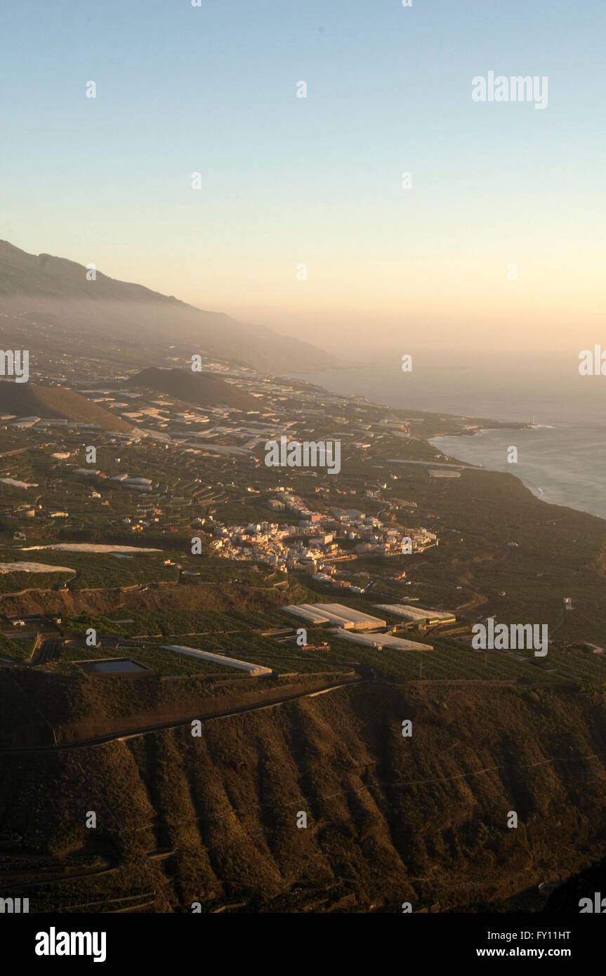 Tazacorte-La Palma-Kanaren Insel Insel Inseln Kanaren Blick über Stockfoto