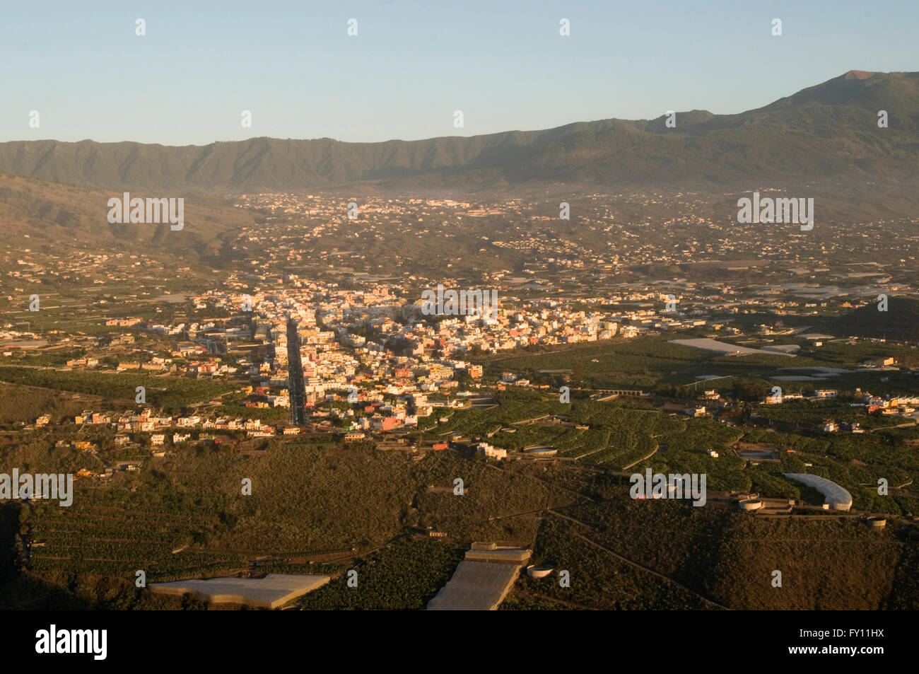 Los Llanos de Aridane ist eine Gemeinde der Provinz Santa Cruz De Tenerife, Kanarische Inseln, Spanien. Es befindet sich in der w Stockfoto