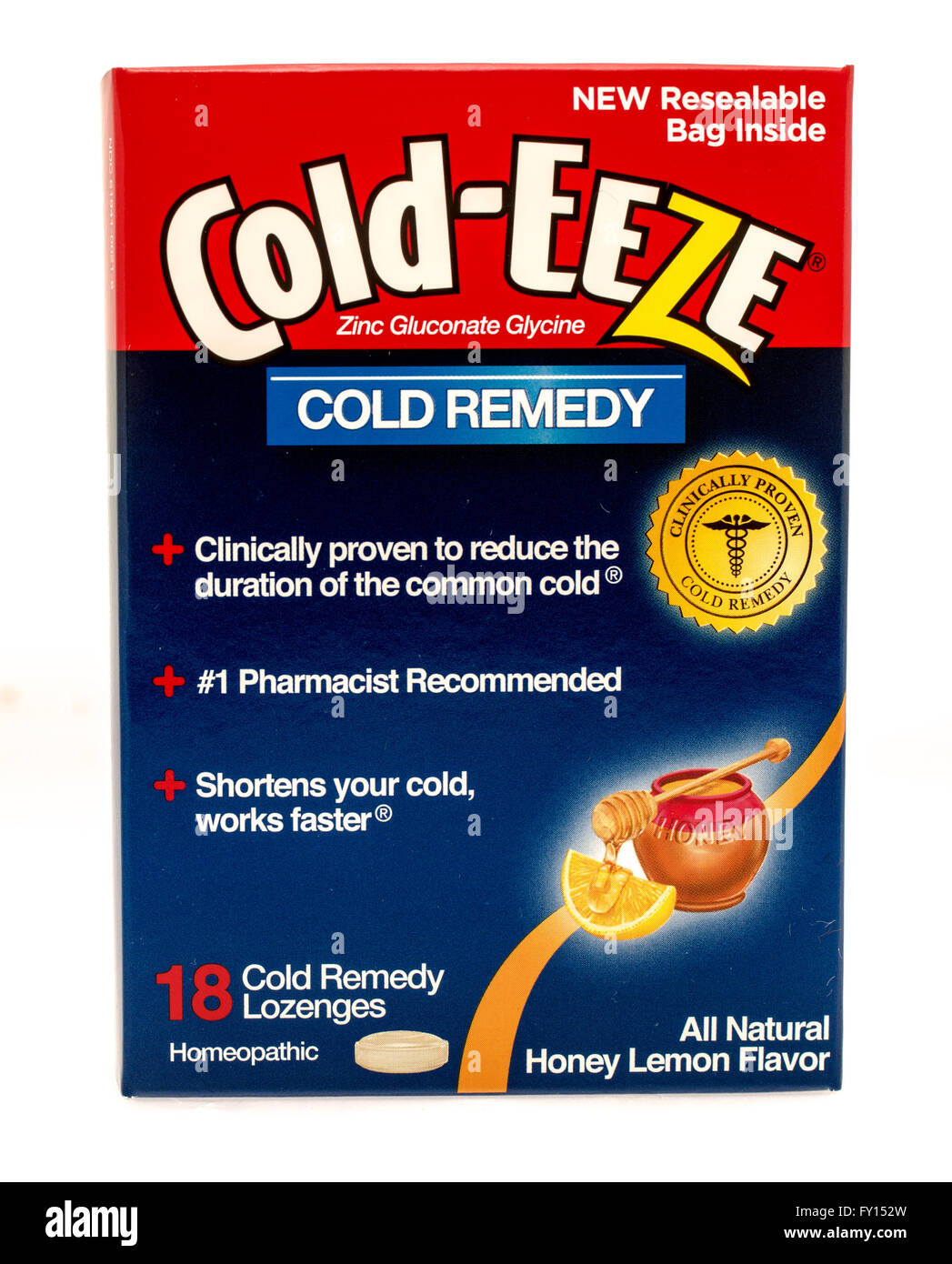 Winneconne, Wisconsin-1 Okt 2015: Box Kälte-eeZee kalt Mittel, das klinisch bewährt hat, um zu arbeiten. Stockfoto