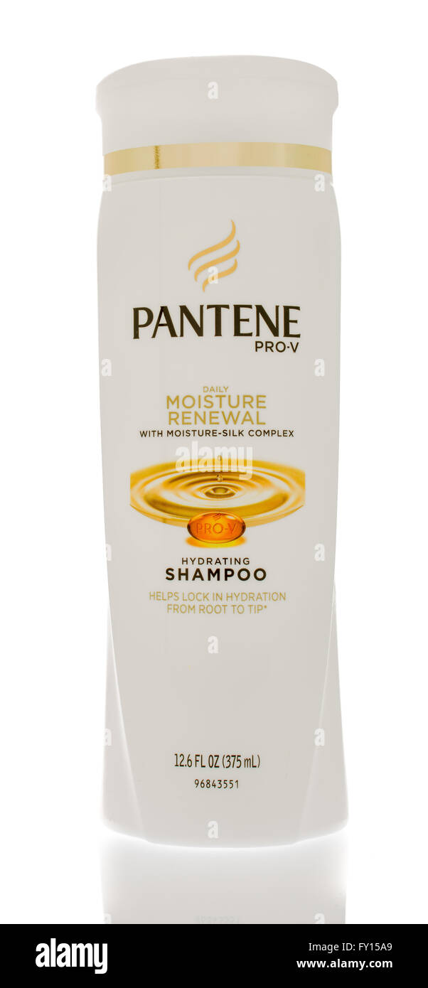 Winneconne, Wisconsin - 19. November 2015: Flasche von Pantene Pro-V feuchtigkeitsspendende Shampoo. Stockfoto