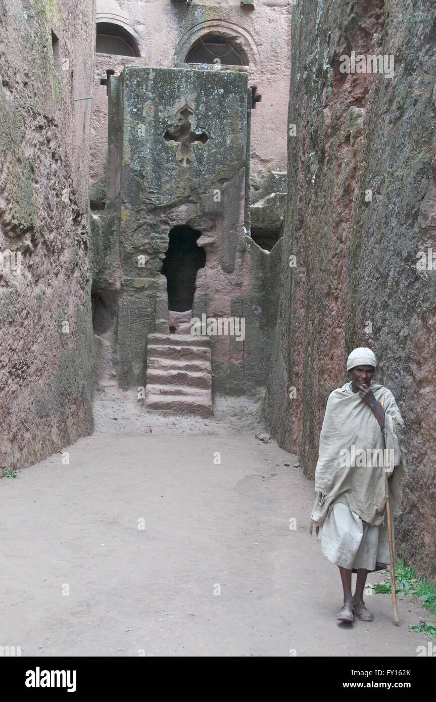 Nordäthiopien zu Ostern-Axum, Gondar, Lalibela, Simien Berge, Geladas, Tana-See, Klöster, Märkte und Menschen Stockfoto