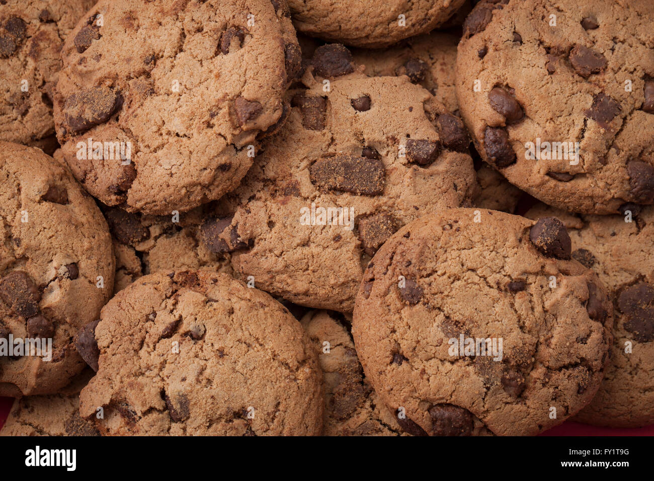 Chocochip cookies Stockfoto