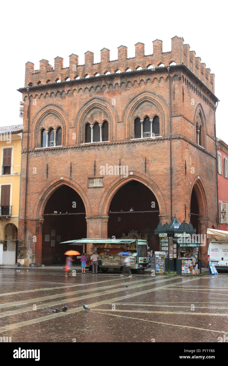 Loggia dei Militi in Cremona, Italien. Stockfoto