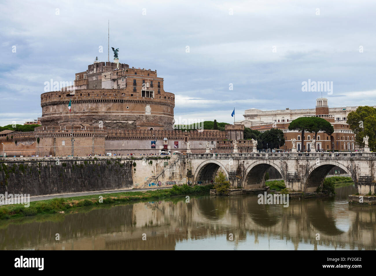 Schloss St. Angelo, Lungotevere Castello, 50, 00193 Roma, Italia Stockfoto