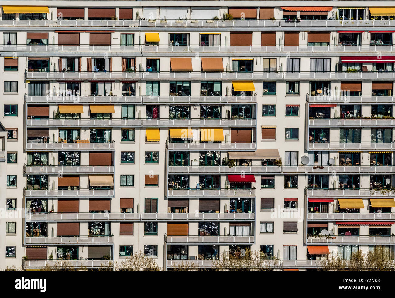 moderne Wohnungen in Paris, Frankreich Stockfoto