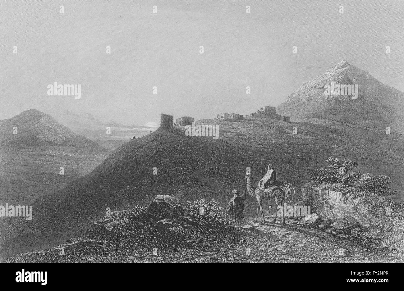 ISRAEL: Nain-Bartlett, antiken Druck 1847 Stockfoto