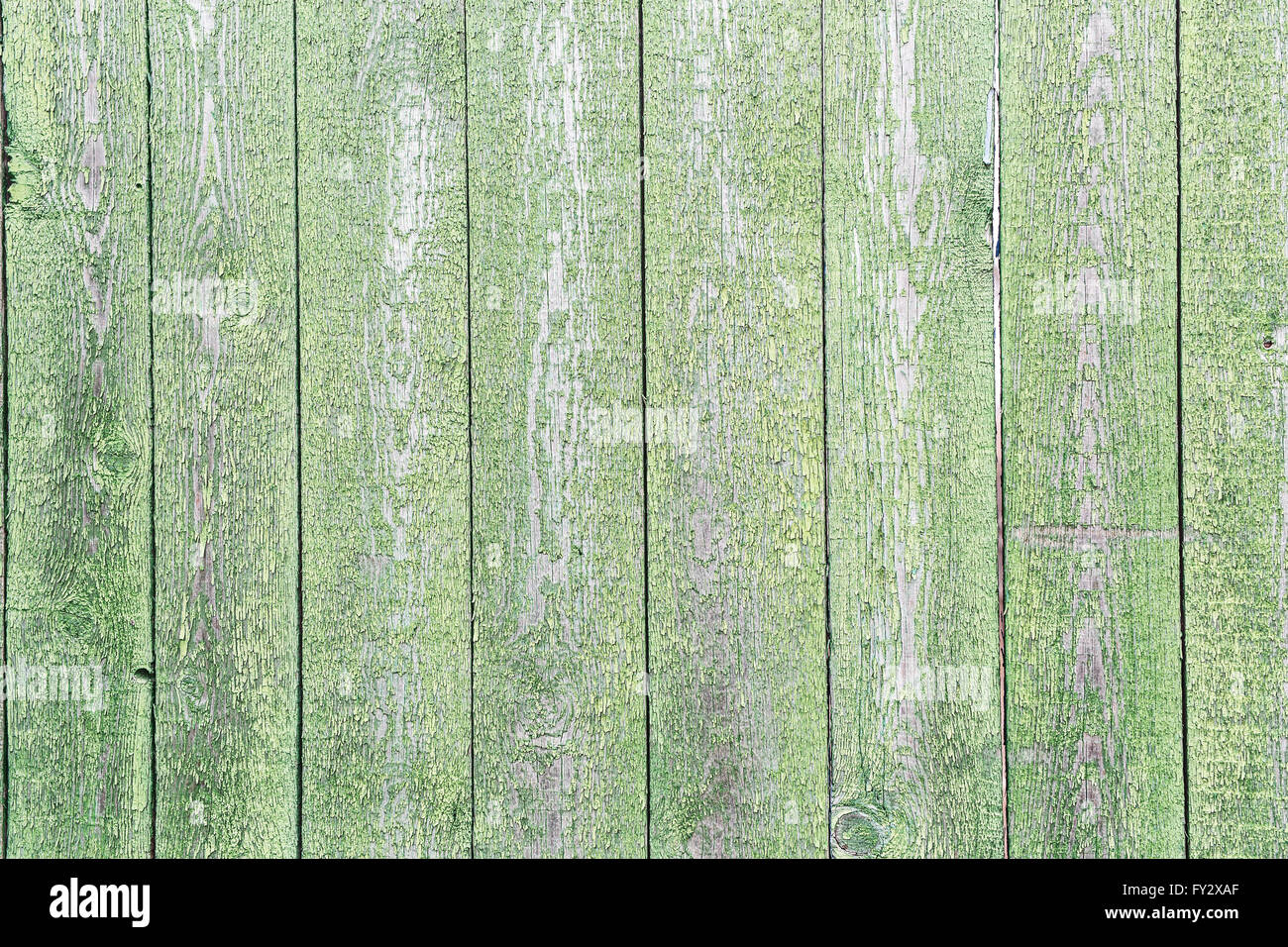 Im Alter von grünem Holz Hintergrund. Bild der Holzkonstruktion. Stockfoto