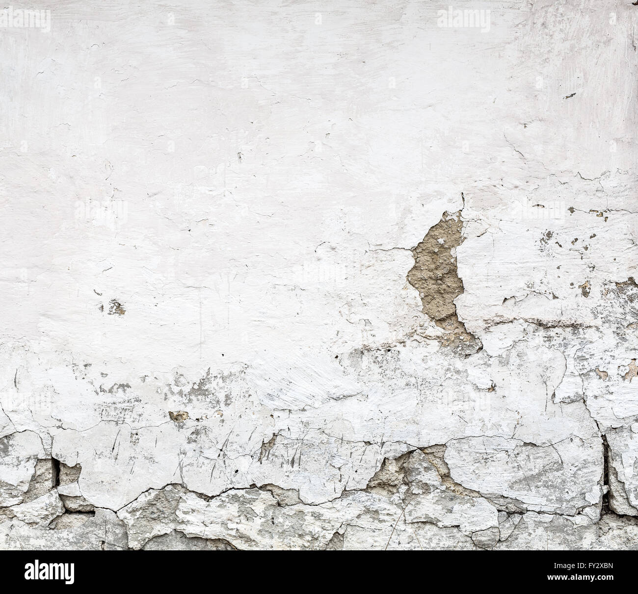 Oberfläche der Betonwand gekracht. Stockfoto