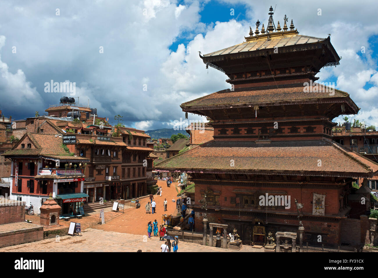 Bhairabnath Tempel, Taumadhi Tole Quadrat, Bhaktapur, UNESCO World Heritage Site, Nepal, Asien Stockfoto
