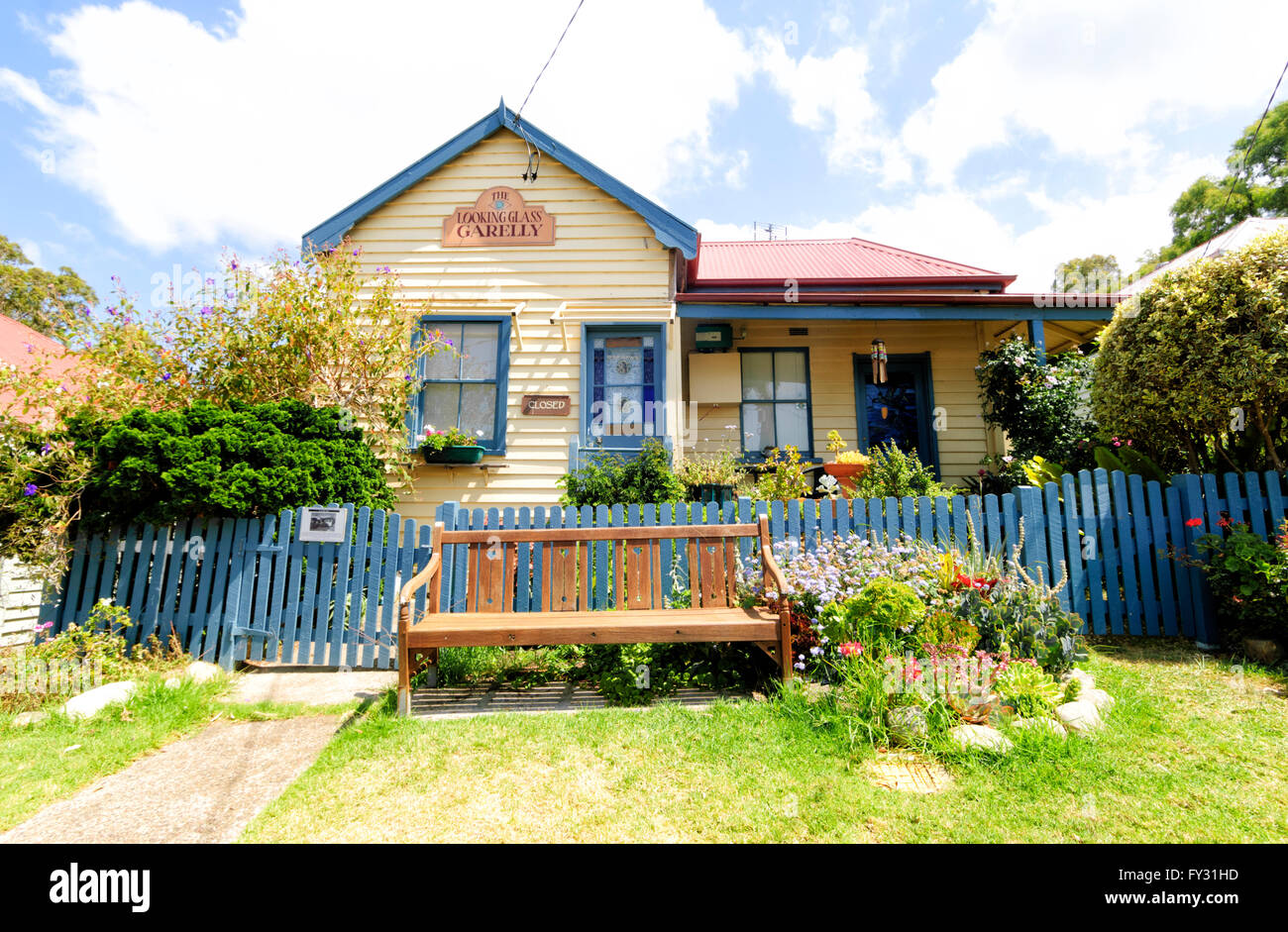 Central Tilba Art Gallery, New-South.Wales, Australien Stockfoto