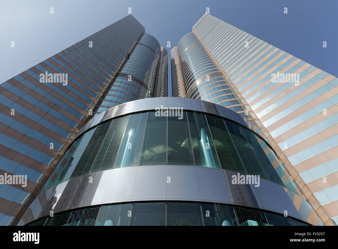 IFC-Zwillingstürme, International Finance Centre, Central District, Hong Kong Island, Hongkong, China Stockfoto