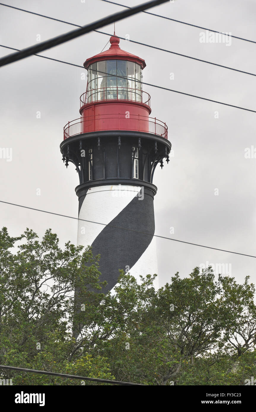 St. Augustine, Florida, USA - 24. Juli 2011: St. Augustine Lighthouse, Florida Stockfoto