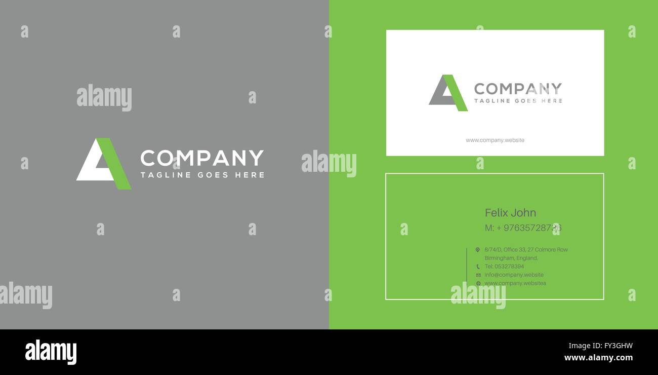 Ein Brief-Logo-Vektor-element Stock Vektor