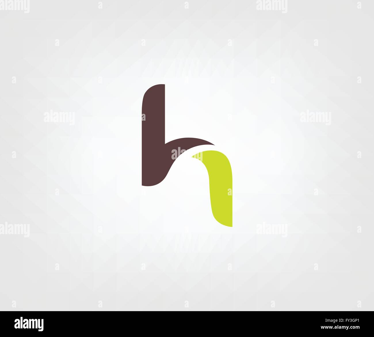 Buchstabe H Logo Symbol Designelemente Vorlage Vektor Stock Vektor