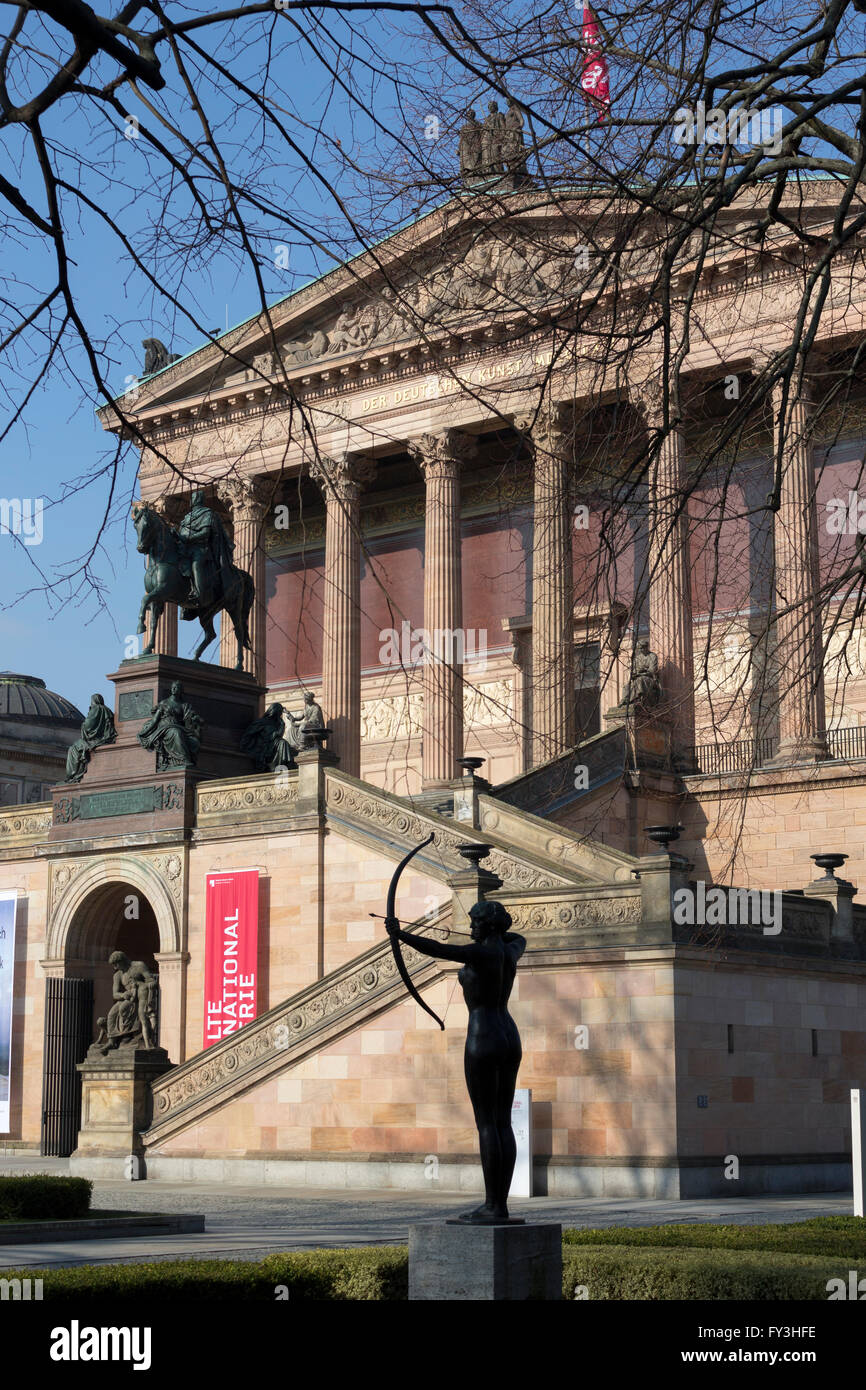 Die alte national Galerie Berlin Deutschland Stockfoto