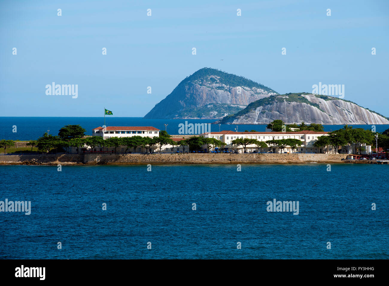 Blick auf den Ozean Rio De Janeiro, Brasilien Stockfoto