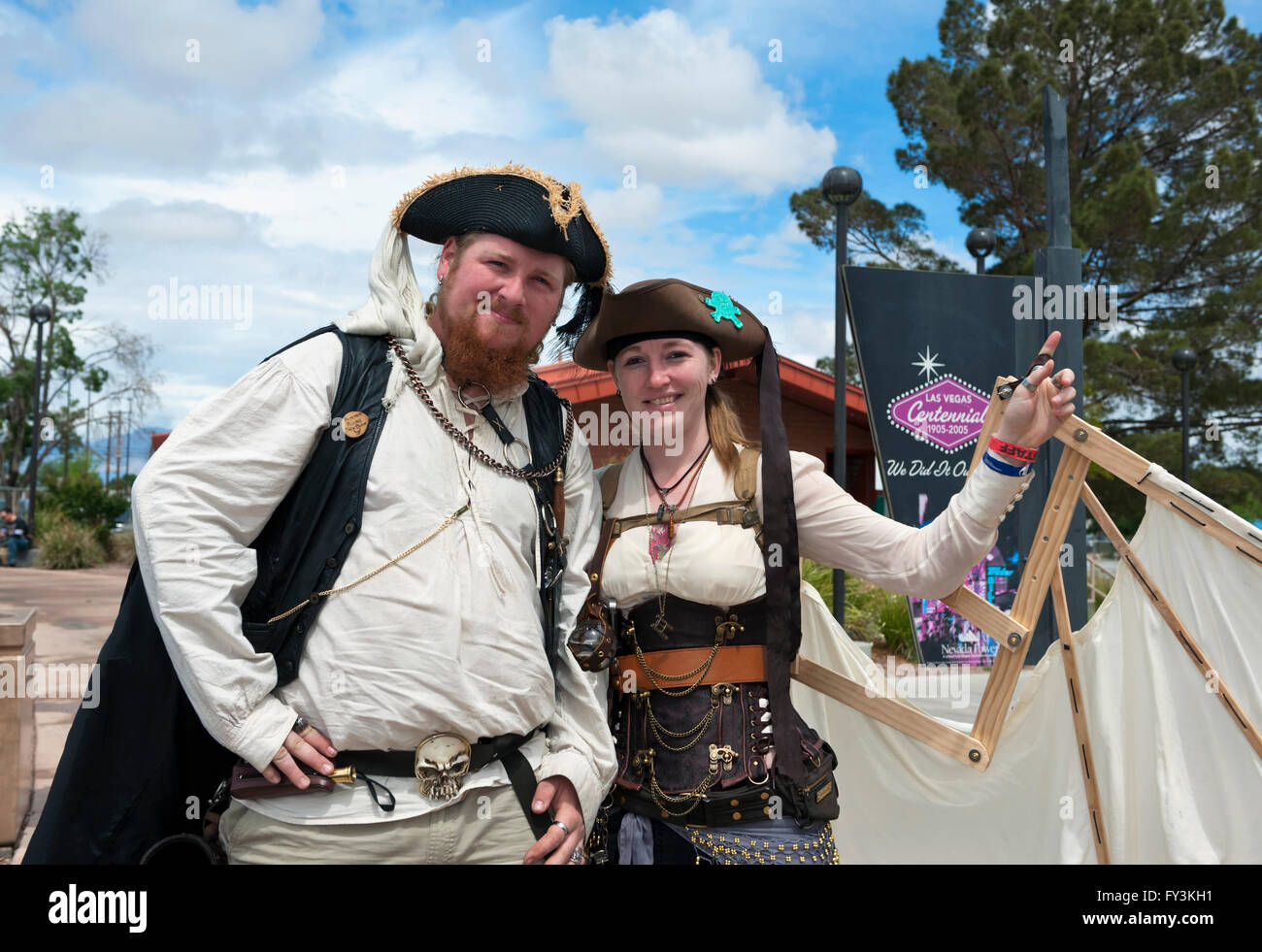 Las Vegas Piraten Fest am Lorenzi Park April 09.08.10, 2016 Stockfoto