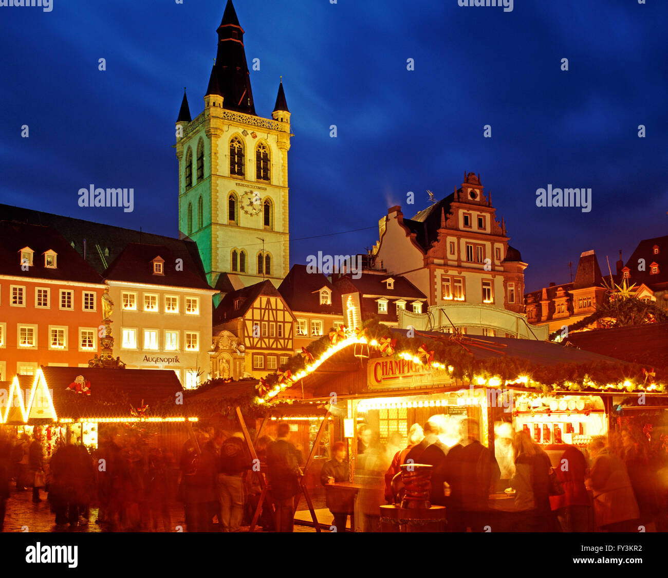 Weihnachtsmarkt Trier, Rheinland-Pfalz, Deutschland Stockfoto