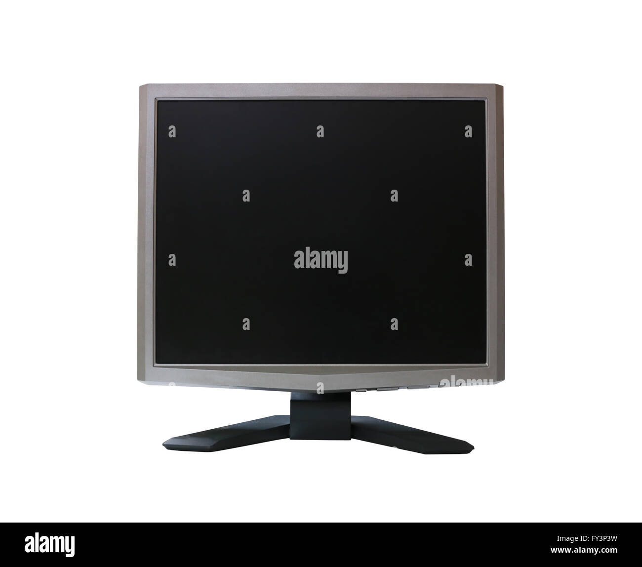 LED-Bildschirm (Monitor) auf weißem Hintergrund Rahmen und Beschneidungspfade haben. Stockfoto