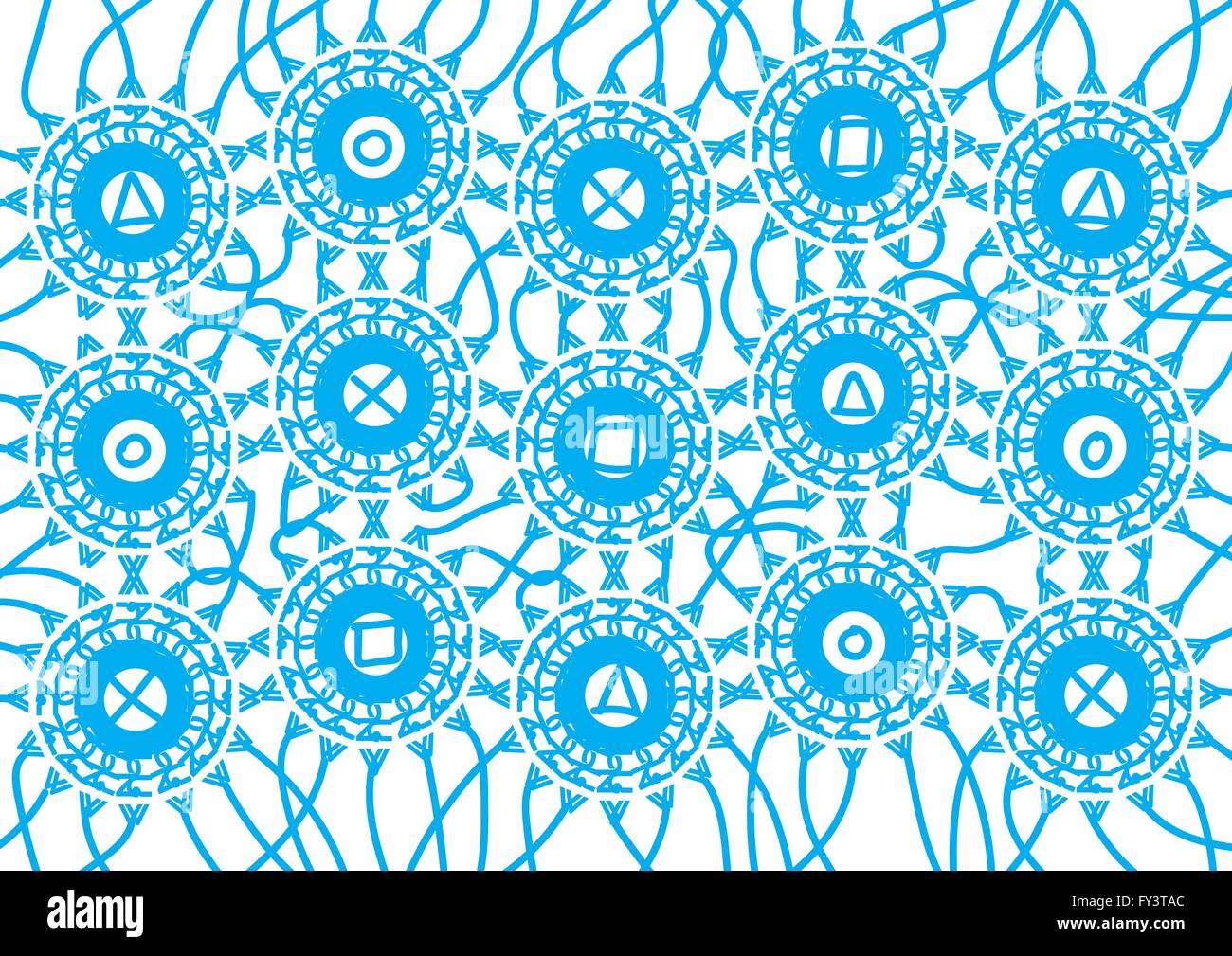 Abstrakte blaues Muster für Design-Hintergrund. Stockfoto