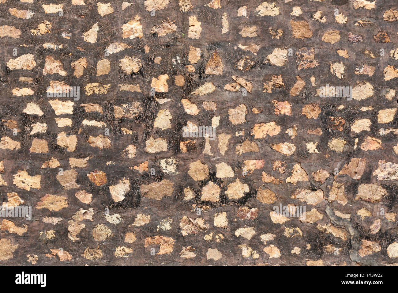 Weißen Steinmauer für Hintergrund-Design, Vintage Kulisse. Stockfoto