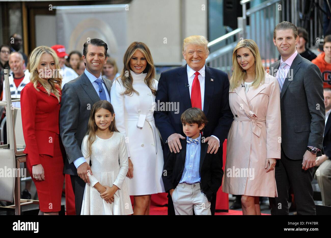 New York, NY, USA. 21. April 2016. Tiffany Trump, Donald Trump Jr., Kai ...