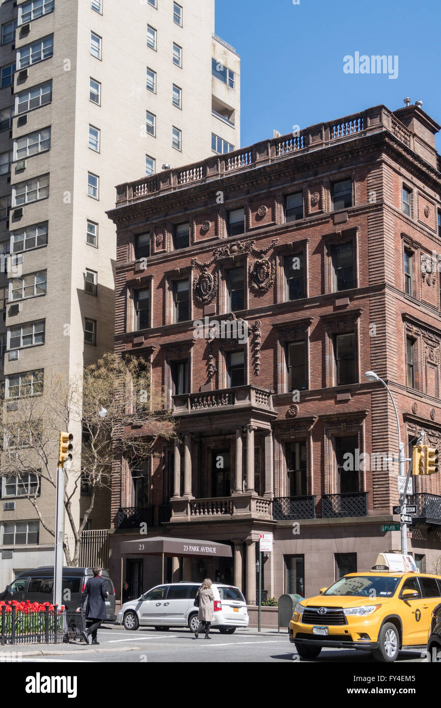 Das historische Robb-Haus am Park Avenue, New York, USA Stockfoto