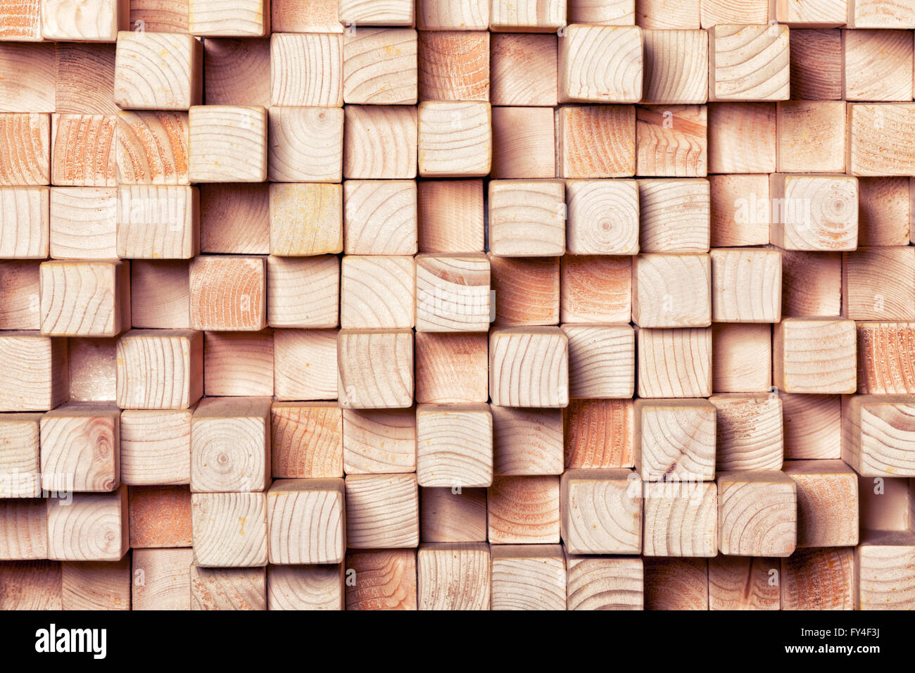 Hintergrund der geometrischen Naturholz Stockfoto