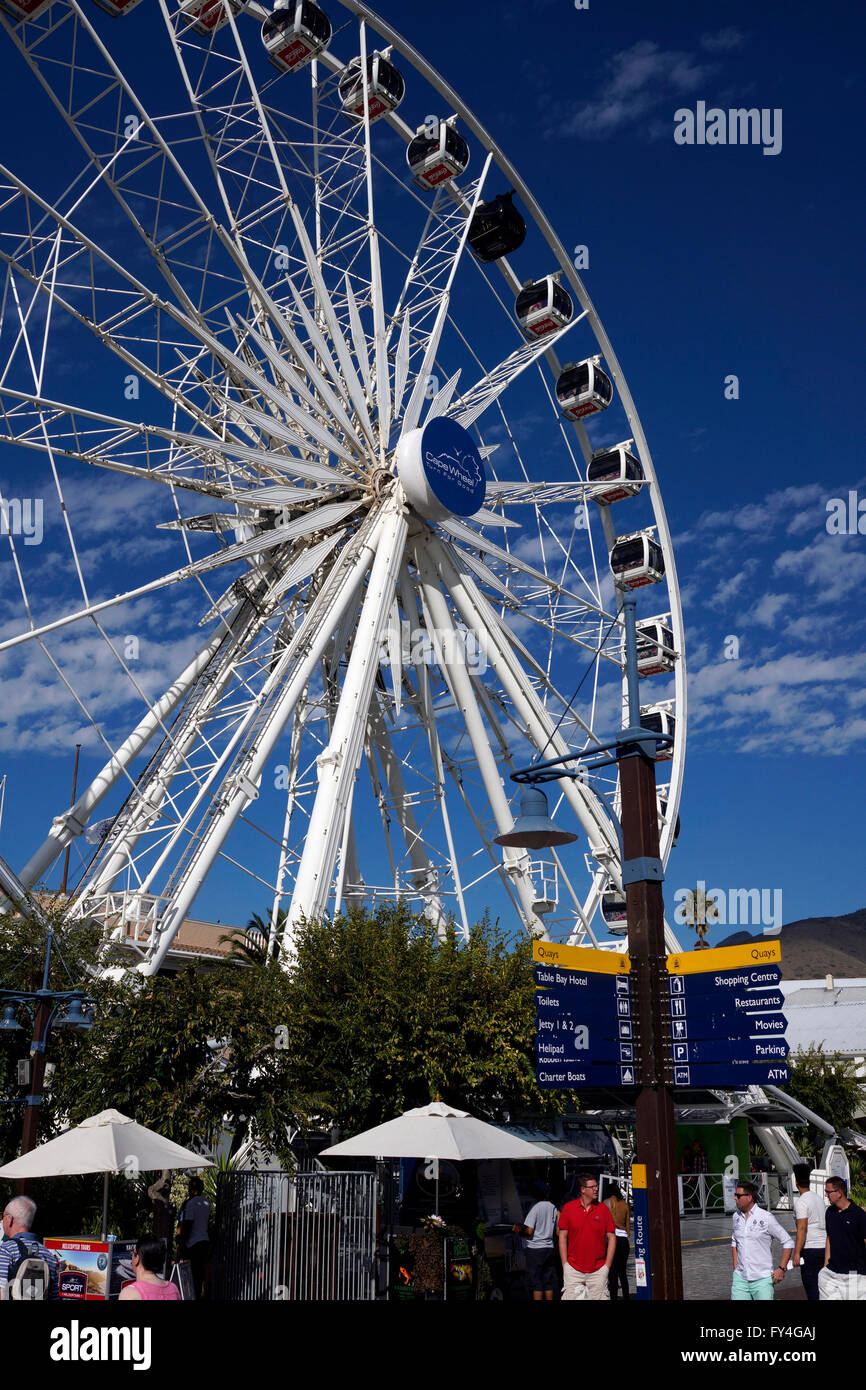 Die Cape-Rad an der V & A Waterfront in Kapstadt, Südafrika. Stockfoto