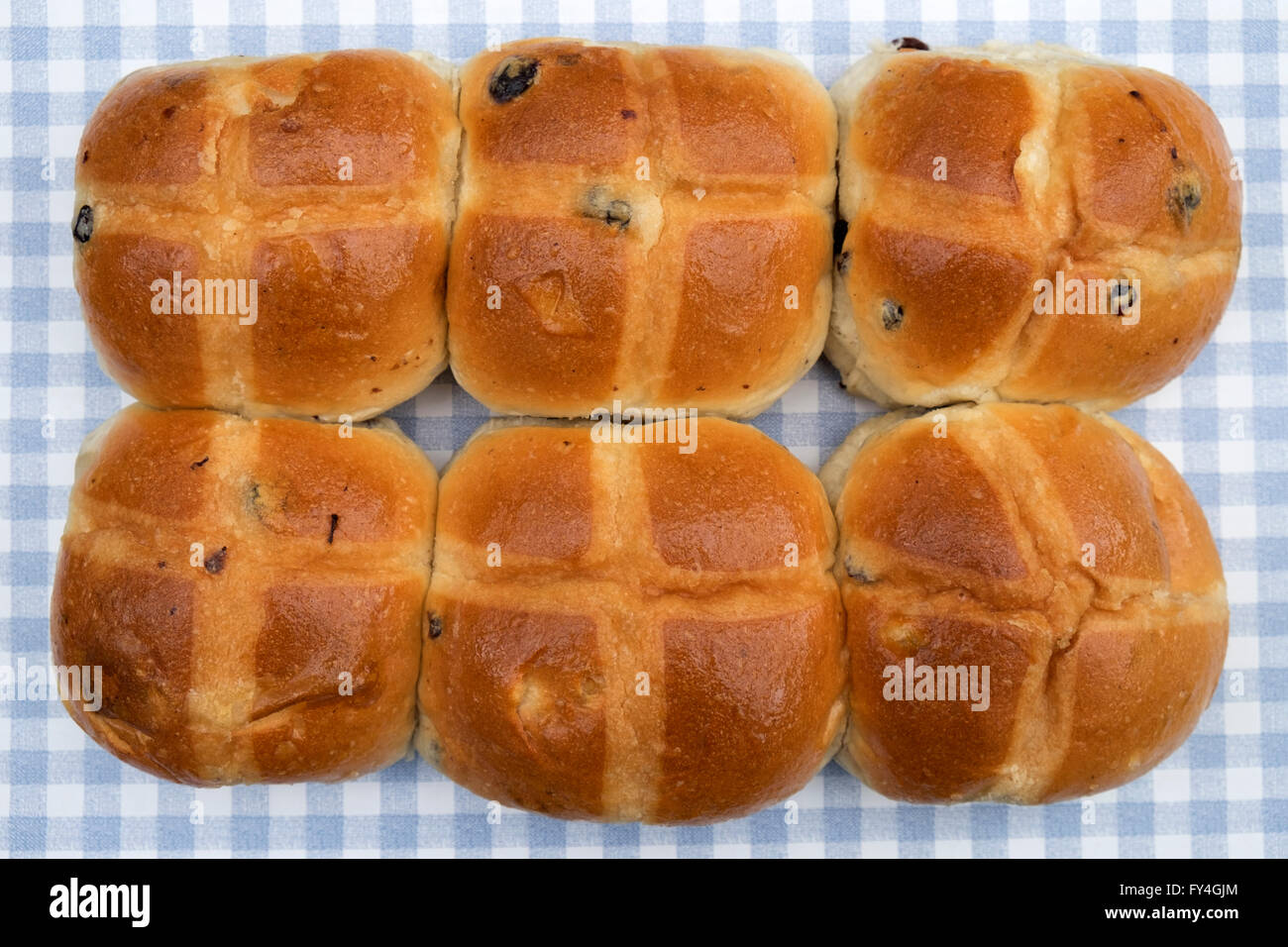 Hot Cross Buns UK Stockfoto