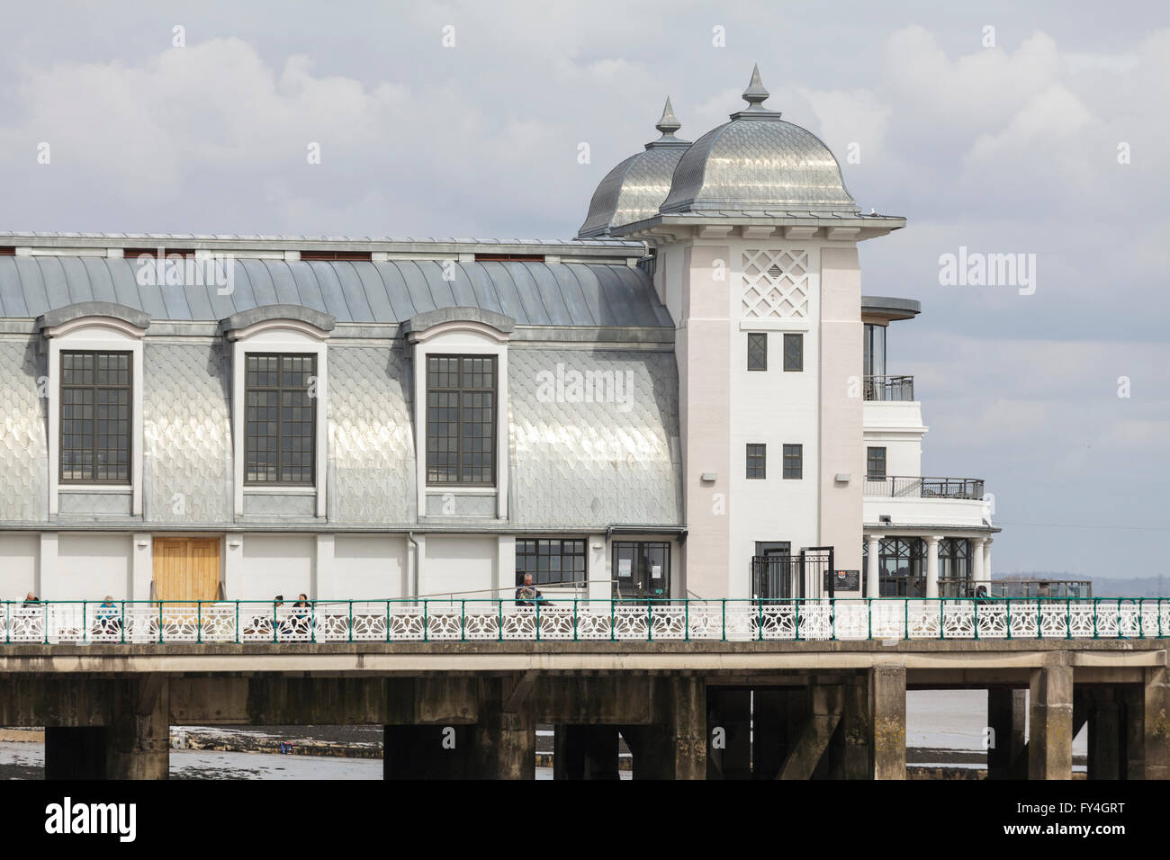 Teil von Penarth den viktorianischen Pier, Penarth in Vale von Glamorgan, South Wales UK Stockfoto