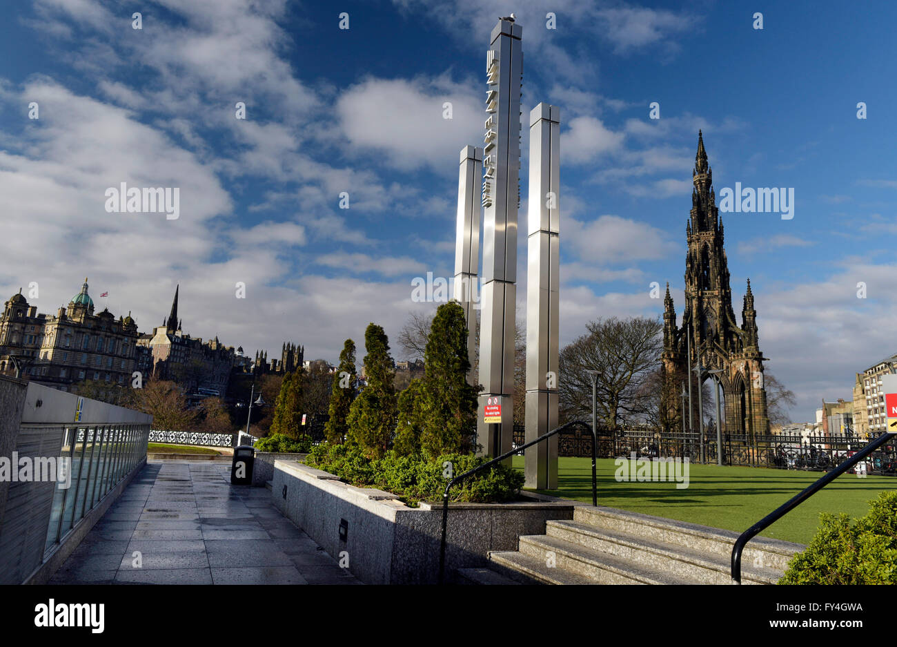 Scott Monument, Edinburgh, Schottland. Stockfoto