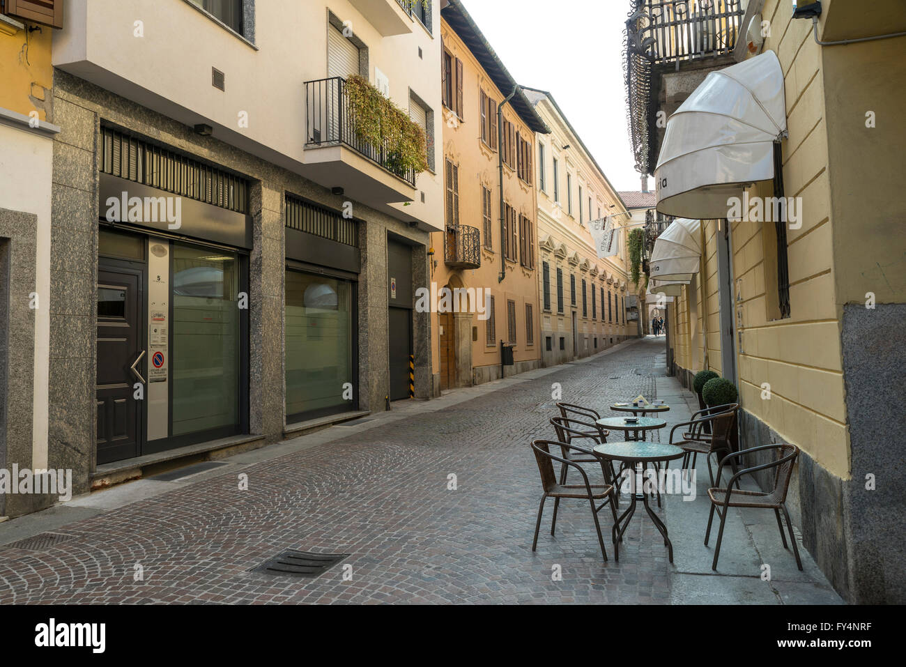 Straße, Vigevano, Lombardei, Italien Stockfoto