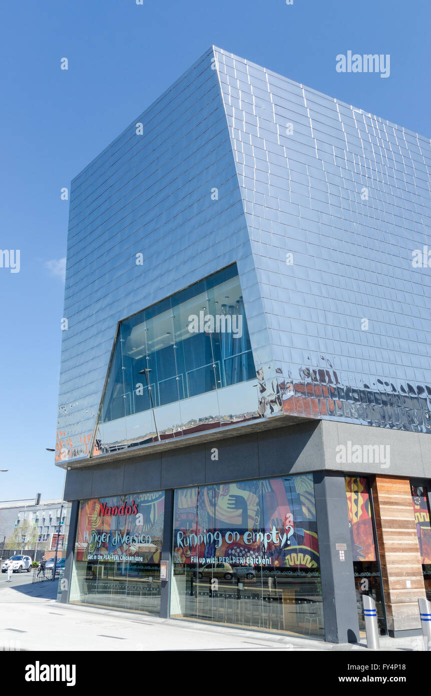 Kino und Nandos in ultra modernen Gebäude im Highcross Leicester zu präsentieren Stockfoto
