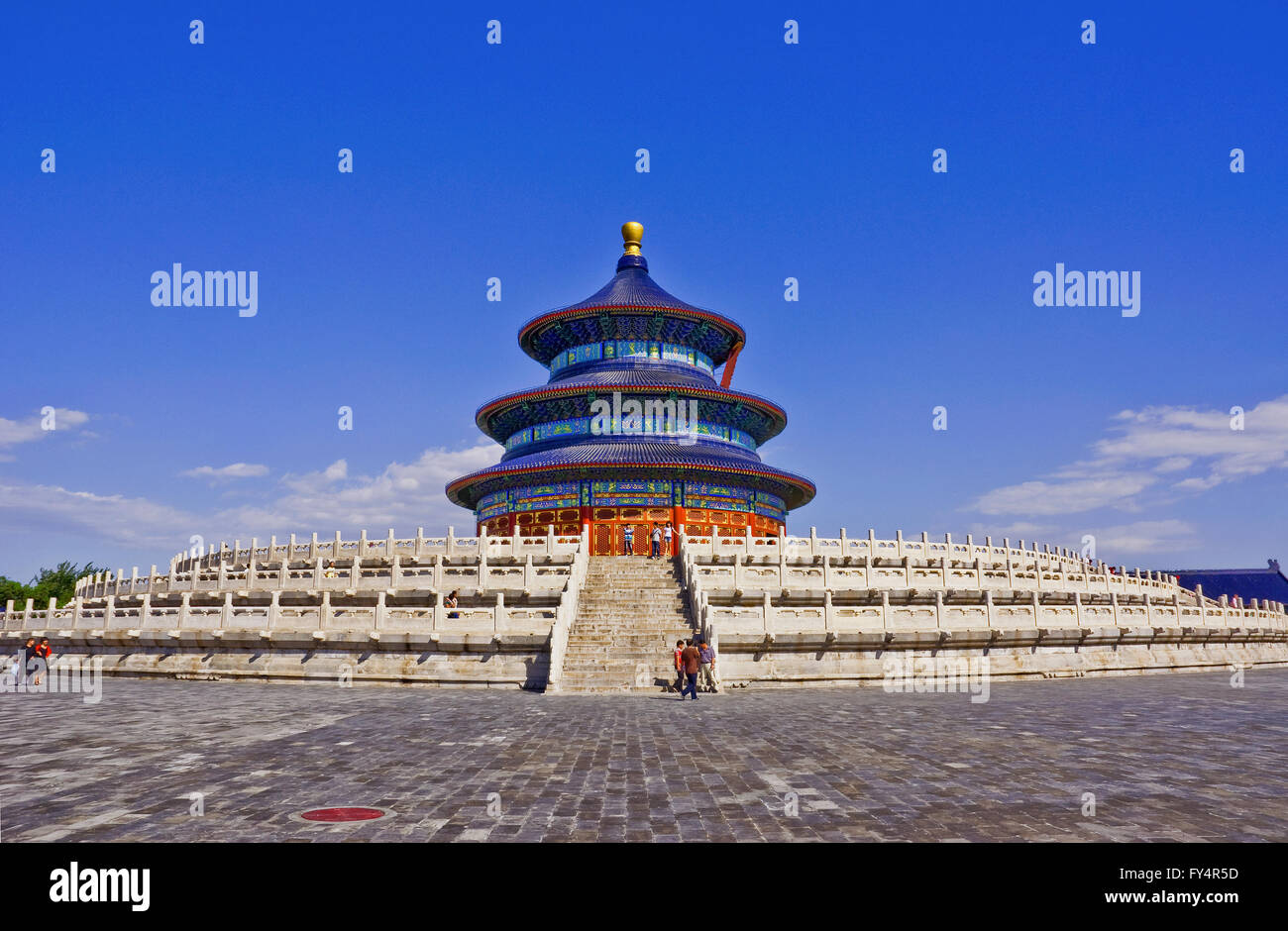 Der Tiantan Park, ist die Halle des Gebets für gute Ernten im Tiantan Park Peking, China Stockfoto