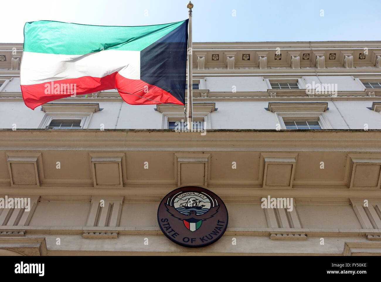 Botschaft von Kuwait, Knightsbridge, London Stockfoto