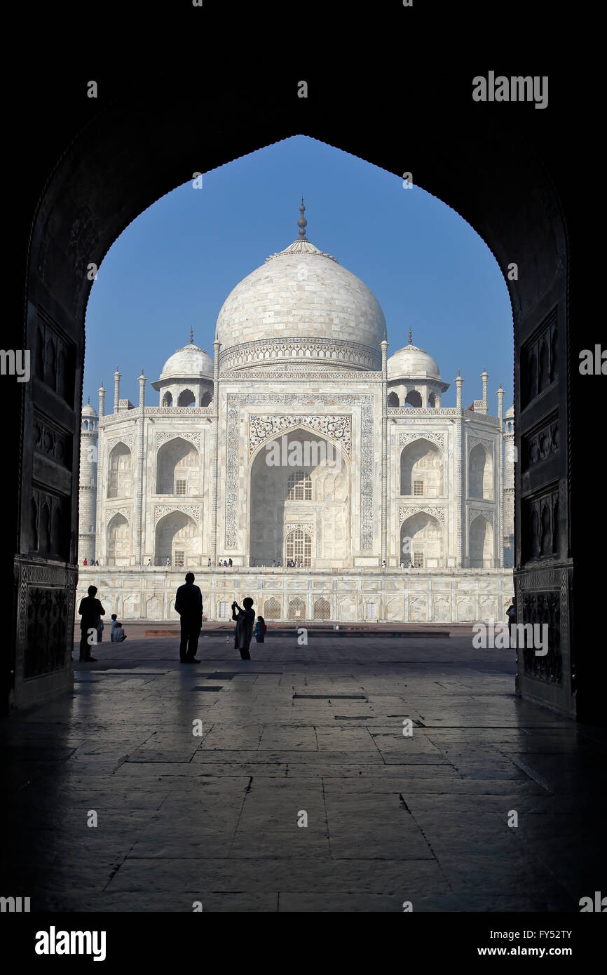 Taj Mahal, Agra, Uttar Pradesh, Indien Stockfoto